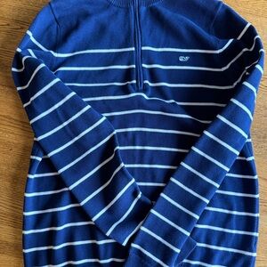 Vineyard Vines Blue and White Striped Sweater